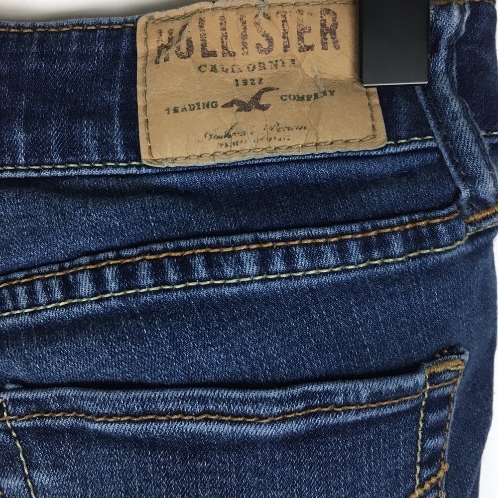 HOLLISTER Jeans Size 0S 24 Skinny Slim Distressed Medium Wash Stretch Denim - Picture 6 of 12